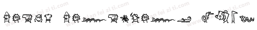 Crazy Creatures Bold Ial字体转换
